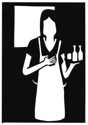 Service / Small original papercut / 100.- 