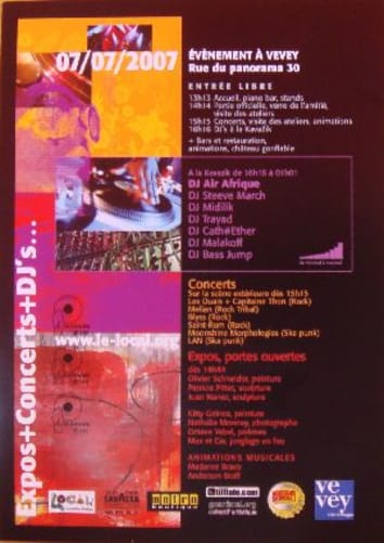 La 1ère affiche du Festivalocal 2007. ( 07.07.07)