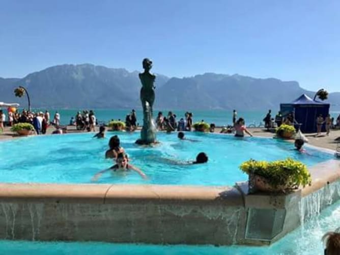 La fontaine des enfants au Festivalocal.