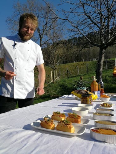 Präsentation der Tapas die serviert werden