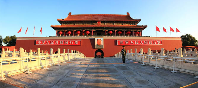 Der Tian'anmen-Platz in Peking