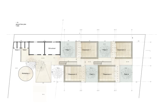 The Plan of the New School Campus in Azraq! Image ©EAHR