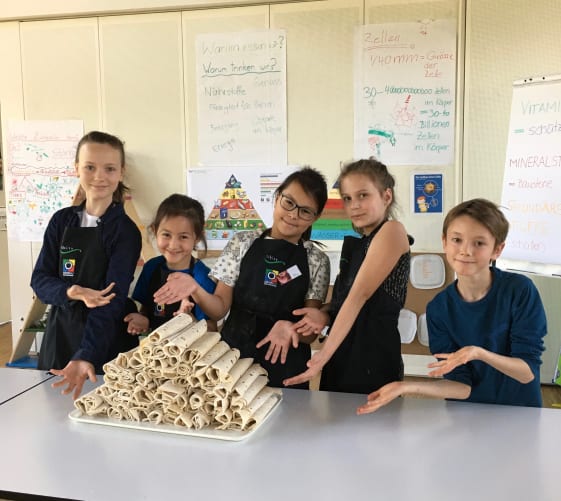 Children cooking a Mexican meal with Tortillas