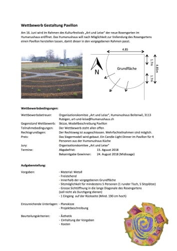 Wettbewerbsunterlagen Pavillon