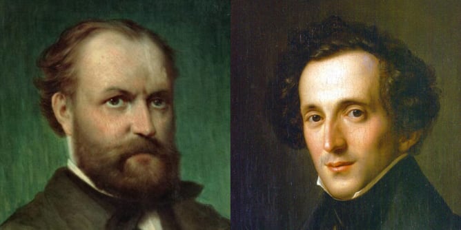 Charles Gounod (1818 - 1893) und Felix Mendelssohn Bartholdy (1809 - 1847)