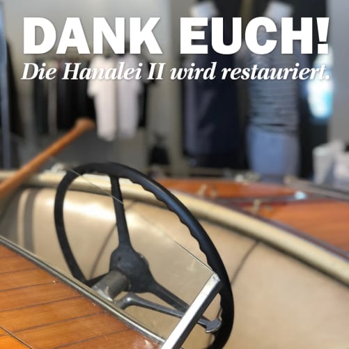 Die Hanalei II wird restauriert.