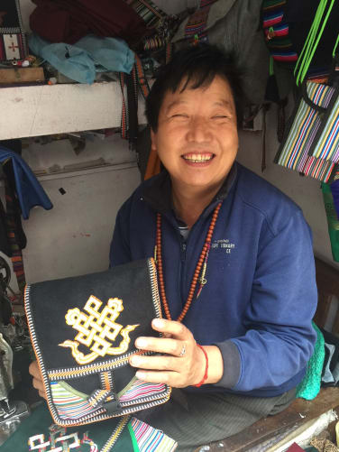 ...some hand-stitched shoulder bags...