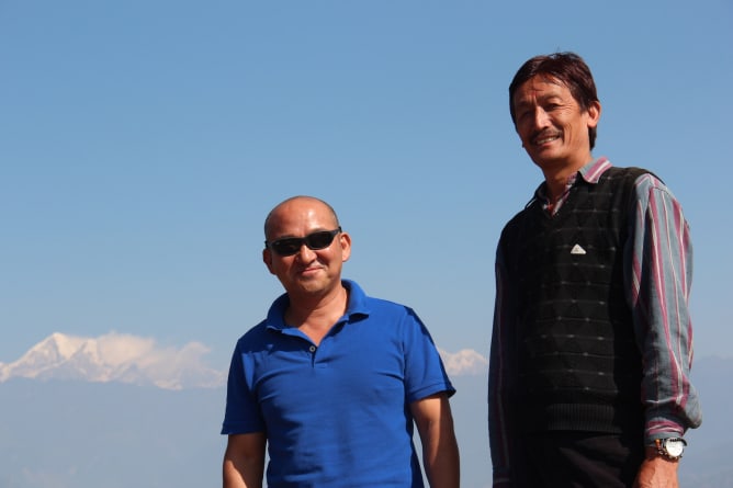 Our local partners: Urkin Sherpa and Lhakpa Lama 