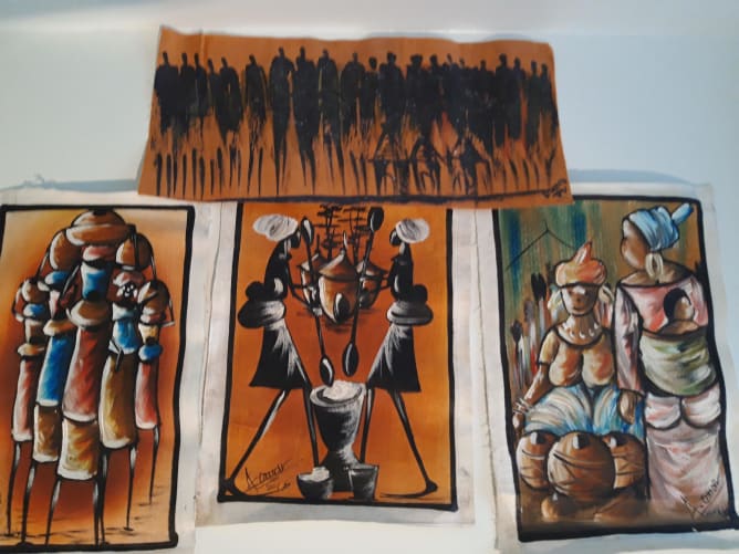 Batiques n°1 (peintures africaines) 