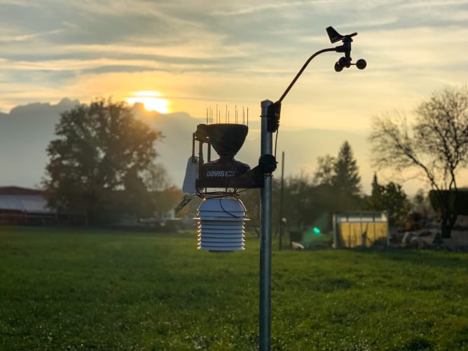 Die neue Wetterstation in Mauren