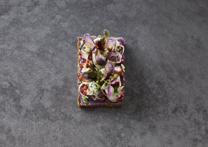 Pulpo Smørrebrød