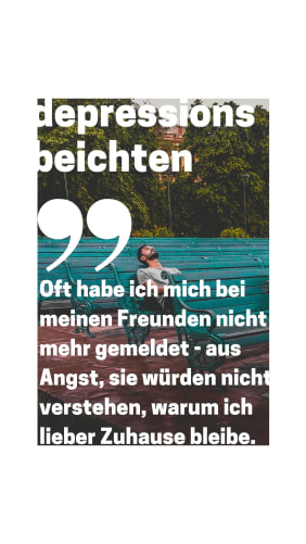 Die «Depressions Beichten» ist ein Format, das ich über die Instagram-Story betreibe.(swipe, um weitere Beispiele zu sehen)