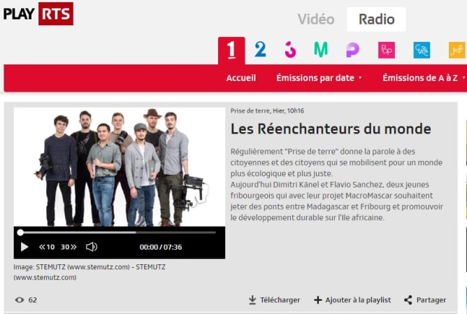 Écoutez notre passage à la RTS ! https://www.rts.ch/play/radio/prise-de-terre/audio/les-reenchanteurs-du-monde?id=10169386