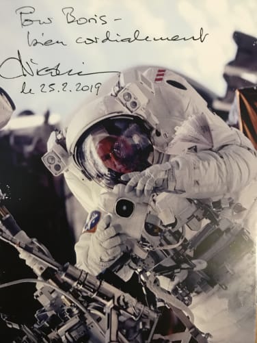 Claude Nicollier, der 1. Schweizer Astronaut und seine persönliche Betreuung, Februar 2019.