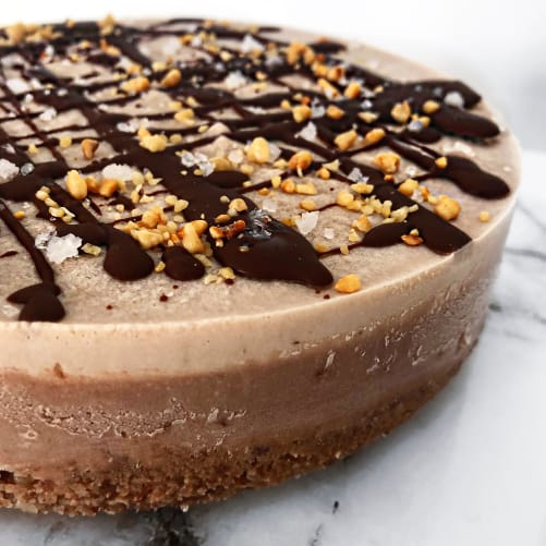 Chocolate Salted Caramel Cheesecake