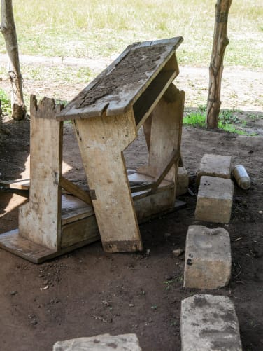 Desk eaten by termites