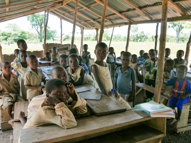 Students in a classroom