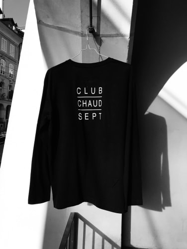 Longsleeve-Shirt Club Chaud Sept schwarz