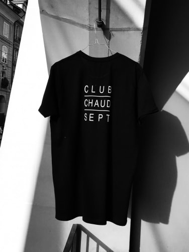 T-Shirt Club Chaud Sept schwarz