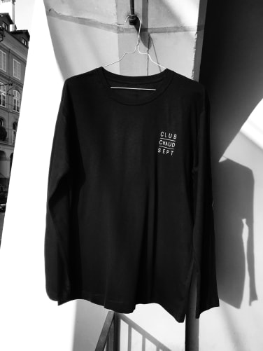 Longsleeve-Shirt Club Chaud Sept schwarz