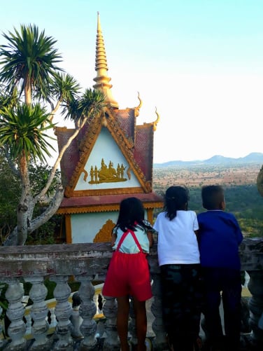 Temple sur les hauts de Kratie, 2017