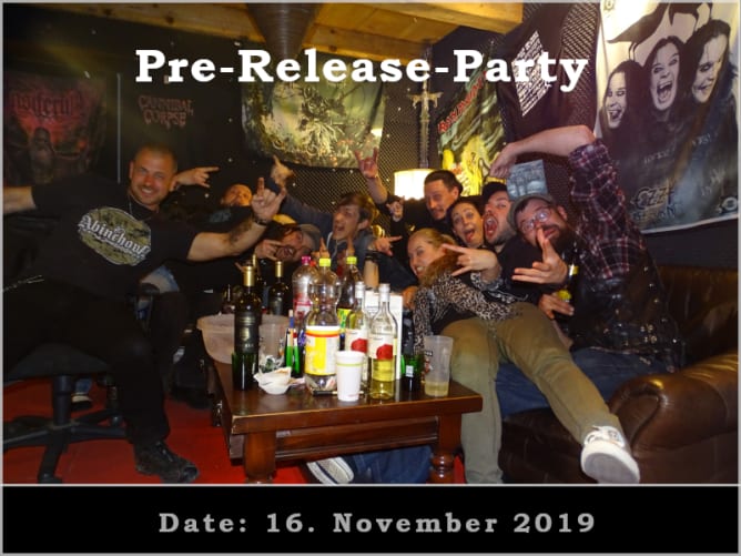 Pre-Release-Party at our rehearsal