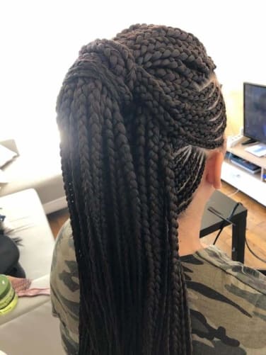 Cornrows made by one of AfroCoiffeur Stylists