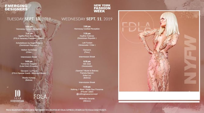 programme 2019 new york fashion week FDLA