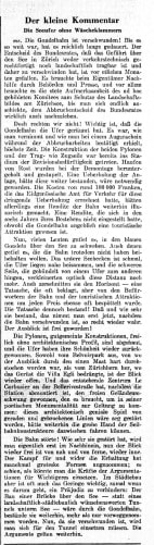 Erleichterung bei der NZZ 1966 nach Abbau der Vorgängerseilbahn