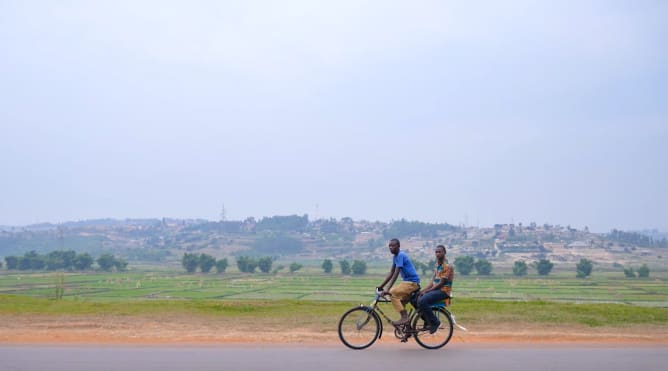 Why not taking one of the famous bike taxis?