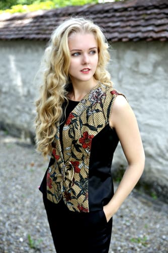 floral waistcoat