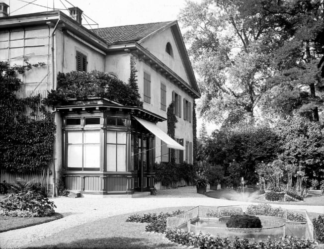 Die Blumenhalde in Aarau, Foto 1888 W. Zschokke