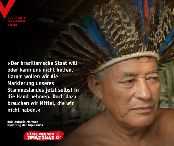 Bis heute sind erst 67 Prozent der indigenen Gebiete offiziell registriert. (Foto: GfbV)