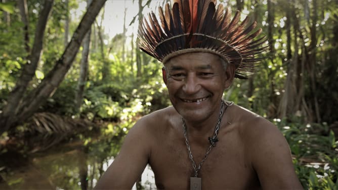 Cacique ist der offizielle Titel für die Gemeindeoberhäupter. Fast jedes Tupinambá-Dorf hat einen oder eine Cacique. (Foto: Thomaz Pedro/GfbV)