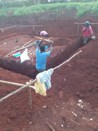 Construction de la première salle de classe