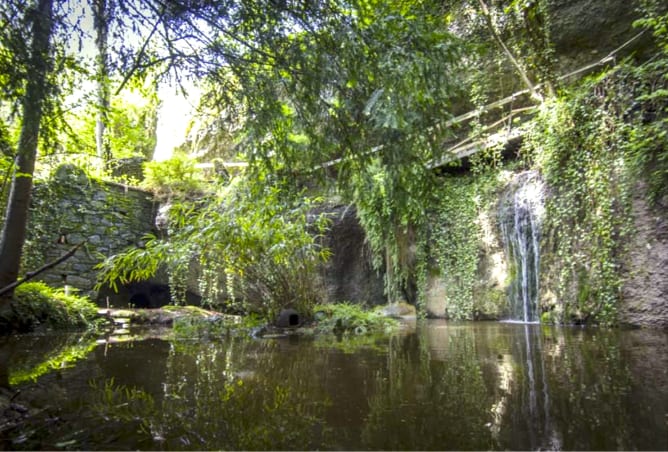 Grotte auf dem Grundstück von Synergy Village