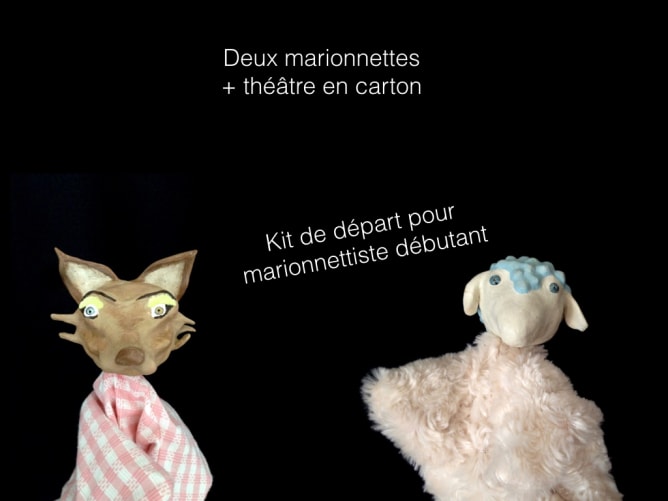 Deux marionnettes sur mesures et un théâtre! 