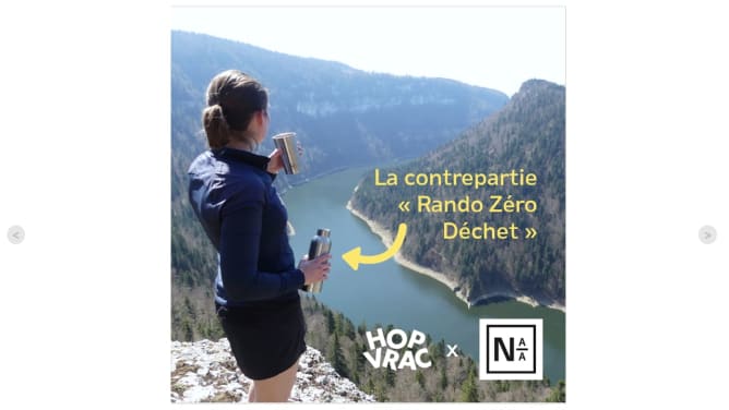 La gourde Not At All du kit «RANDO ZERO DECHET»