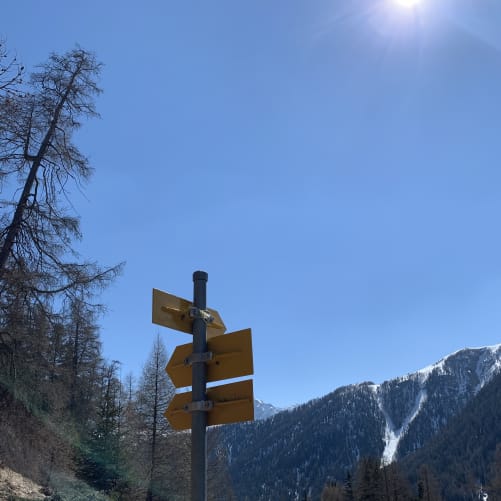 Wander-und Bikelandschaft in Südbünden