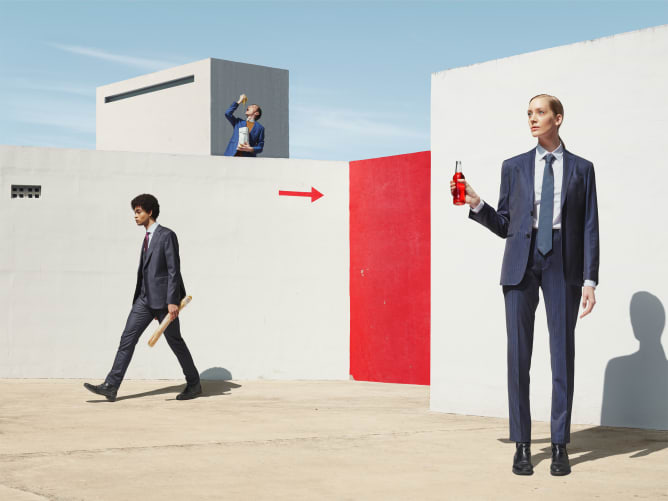 Example Picture from of the book by Clemens Ascher «THERE IS NO RELEASE FROM THE BRAIN POLICE»