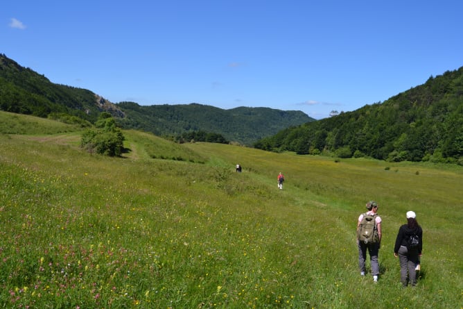 Energiereiche Landschaft in den Pyrenäen