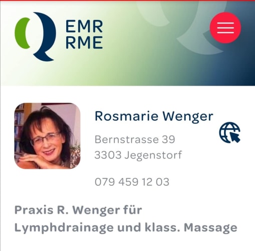 Massage bei Rosmarie Wenger