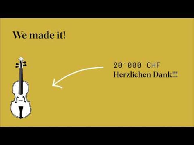 Die «Geige aus dem Lockdown» – we made it!