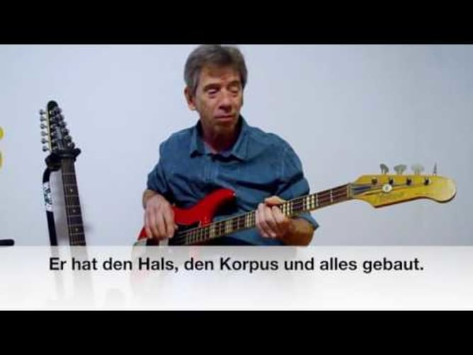 Rick Harris stellt Angy Burris roten &laquo;Marco&raquo;-Bass vor