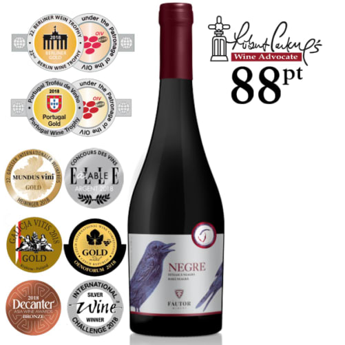 Awards Fautor NEGRE Limited Edition - 88 points Rober Parker