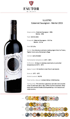 Awards Fautor ILLUSTRO Limited Edition 12500 bottles - Cabernet Sauvignon - Merlot