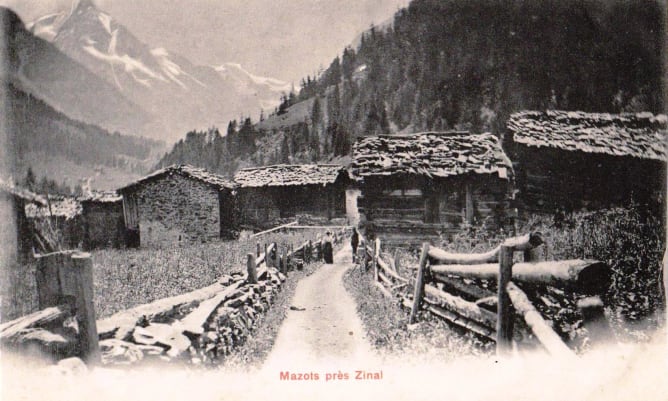 Zinal, village d'enfance de Bernard 