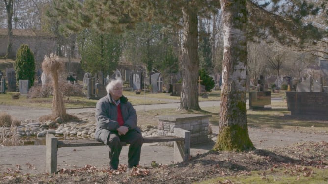 Bernard au cimetière de Fribourg