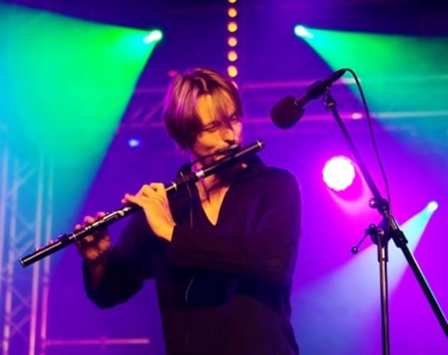 Johannes on his flute