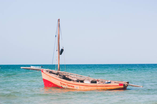 As Vilanculos is located on the coast, many people fish for a living.